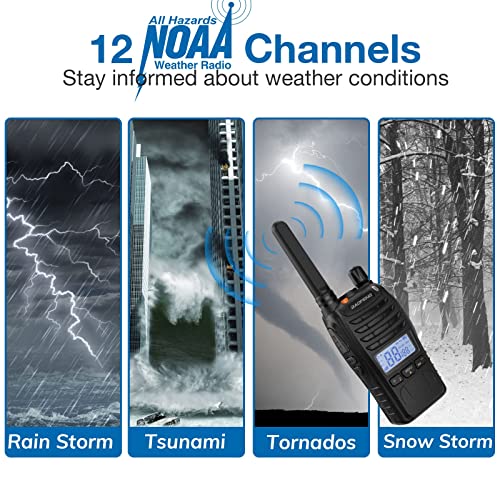 Baofeng Walkie Talkies For Adults, Long Range Rechargeable Walky Talky Bf-88St Pro Noaa Vox Dual Watch, With Desktop Charger And Earpieces (3 Pack) #TOP3