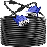 PASOW VGA to VGA Monitor Cable HD15 Male to Male for TV Computer Projector (50 Feet)