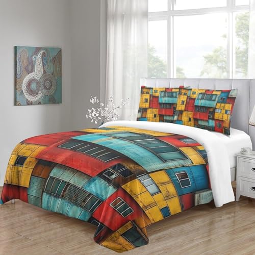 Housses de couettes King anti-transpiration microfibre douce 3D - 5