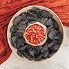 Mora Ceramic Chips and Dip Serving Tray: Large Divided Party Bowl Set for Chips & Salsa, Veggies & Dip, Fruit, Snacks, Entertaining, Hosting, etc. Minimalist Design for the Modern Hostess - Chai