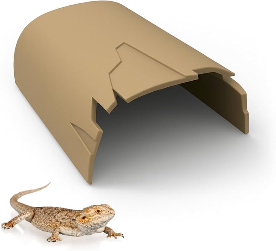 Amazon | 爬虫類シェルター 木の洞窟型【Lサイズ】両生類用シェルター