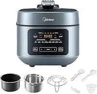 Vista 1 de Midea 8-in-1 Electric Pressure Cooker with Dual Pots, Multi-Functional Programmable Slow Cooker, Rice Cooker, Steamer, Sauté Pan and More, 5 Quart