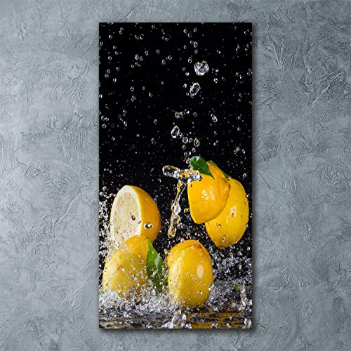 Image tableau photo décorative jaune citron pour mur de salon - 3
