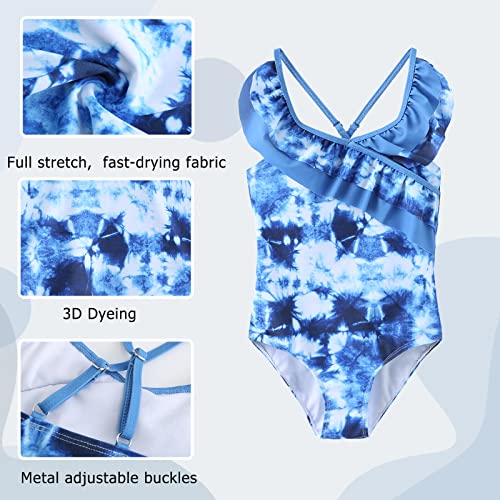 Aisyee Costume da bagno intero da bambina, con