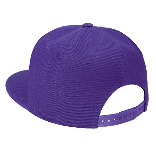 Image of Falari Wholesale 12 Pack Snapback Hat Cap Hip Hop Style Flat Bill Blank Solid Color Adjustable Size