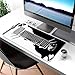 Cute Black and White Cats Desk Mat,Large Gaming Mouse Pad,Non-Slip Rubber Base Mousepad with Stitched Edges,Waterproof Mouse Mat Desk Pad for Work, Game, Office (31.5x15.7 in)