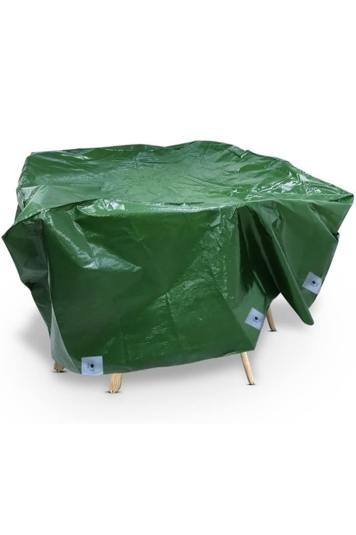 Furniture Waterproof Cover Sheet Patio Table and Chair Set Outdoor Garden Dustproof All Weather Protection - 12ft X 12ft X 80inch 350 GSM-image-46