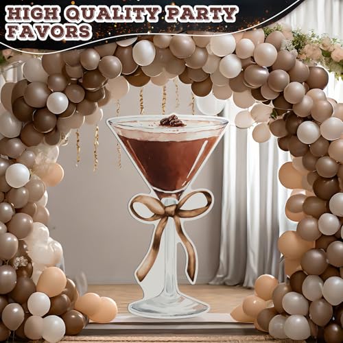 Image of Colingmill 4ft Espresso Martini Birthday Decorations Brown a Tini Bit Older Party Cardboard Cutouts Birthday Party Cardboard Cutouts Decor for Women Bar Wedding Bachelorette Bridal Shower Supplies