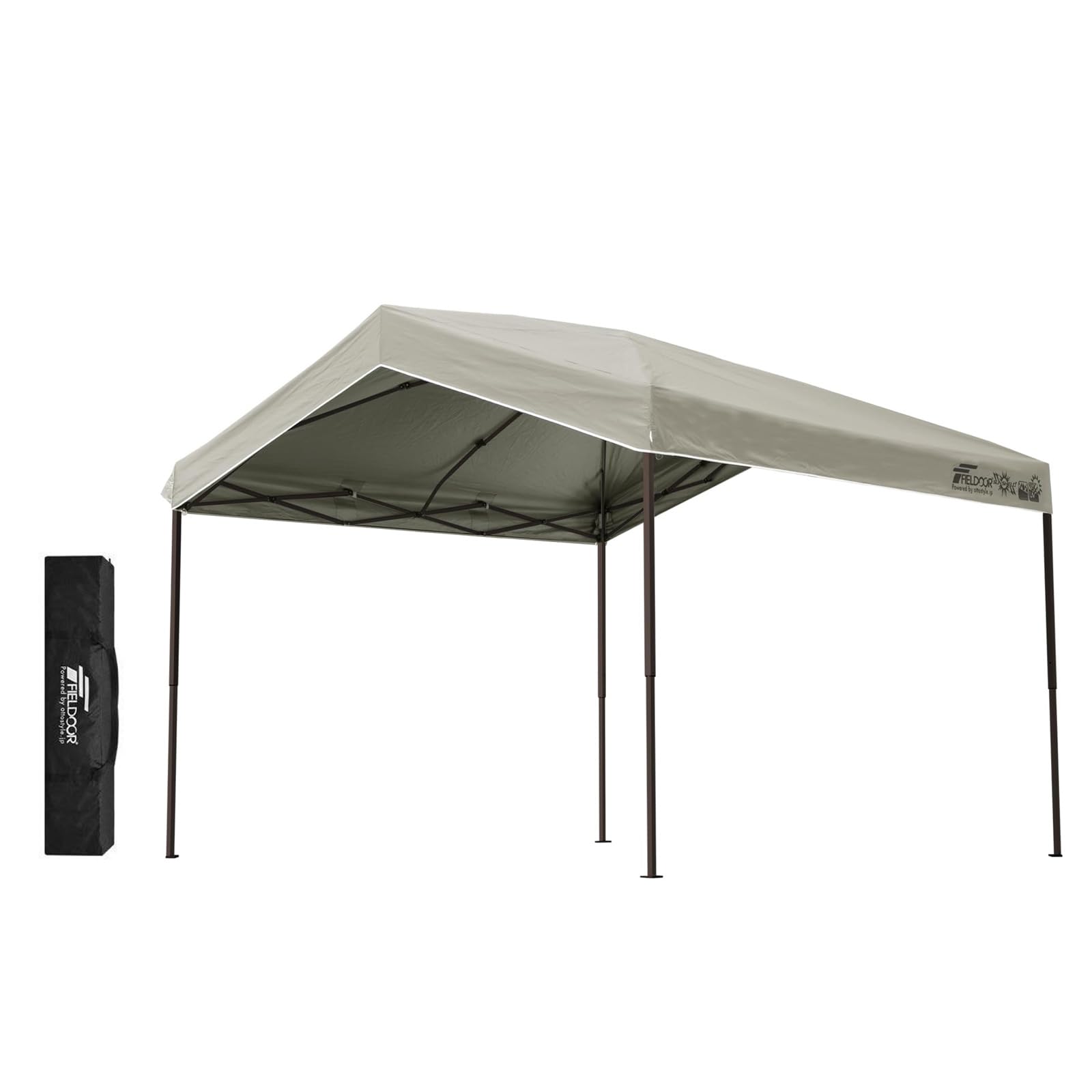 Amazon | FIELDOOR 切妻型ワンタッチタープテント 【4点ロック