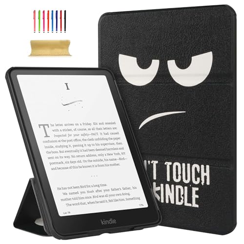Dteck for Amazon Kindle Paperwhite �X�}�[�g�P�[�X 7�C���`(��12����) 2024�N���� �I�[�g�X���[�v�E�F�C�N&�X�^���h�@�\�t�� �}�O�l�b�g�J�� PU���U�[�ی� ���킢�����^�u�b�N�J�o�[ �傫�Ȗ�