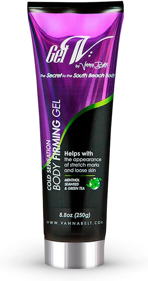 Vanna Belt Gel-V Body Firming & Stretch Mark Appearance Fading Gel Cream 8.8 Oz - Premium Skin Tightening Formula - Belly Firming Gel-V for Smooth, Toned Skin