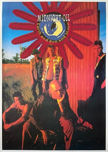 Affiche Midnight Oil Earth and Sun and Moon 1993 de 61X86Cm