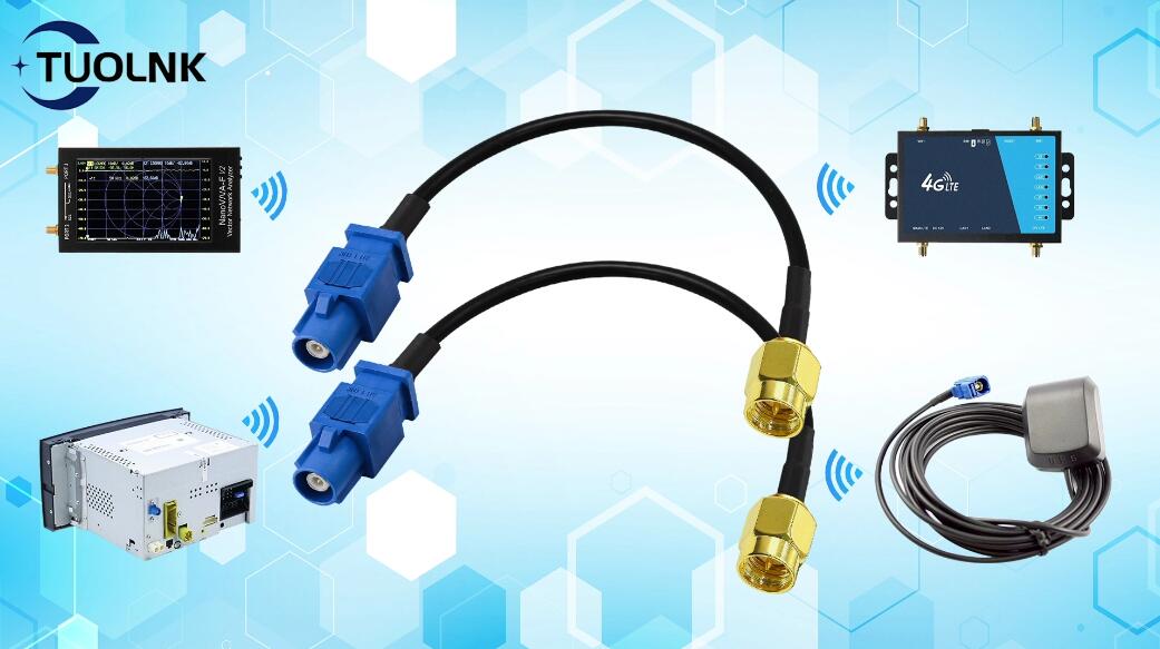 Cavo Prolunga SMA Maschio A Fakra C Maschio 15cm (2 Pezzi) – Coassiale RG174 A Bassa Perdita Per Antenne GPS E Router 4G LTE