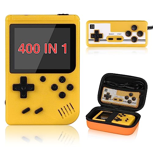 Handheld Game Console - Vaomon Retro Game Console kommt mit tragbarem Gehäuse, 400 Klassische FC Spiele, Gameboy Konsole unterstützt Anschluss an TV 2 Spieler, Kinder & Liebhaber