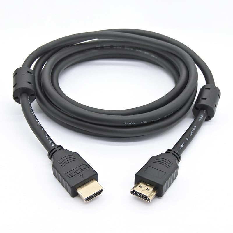 Cable HDMI macho a macho de 3 metros con doble núcleo de ferrita para TV 5