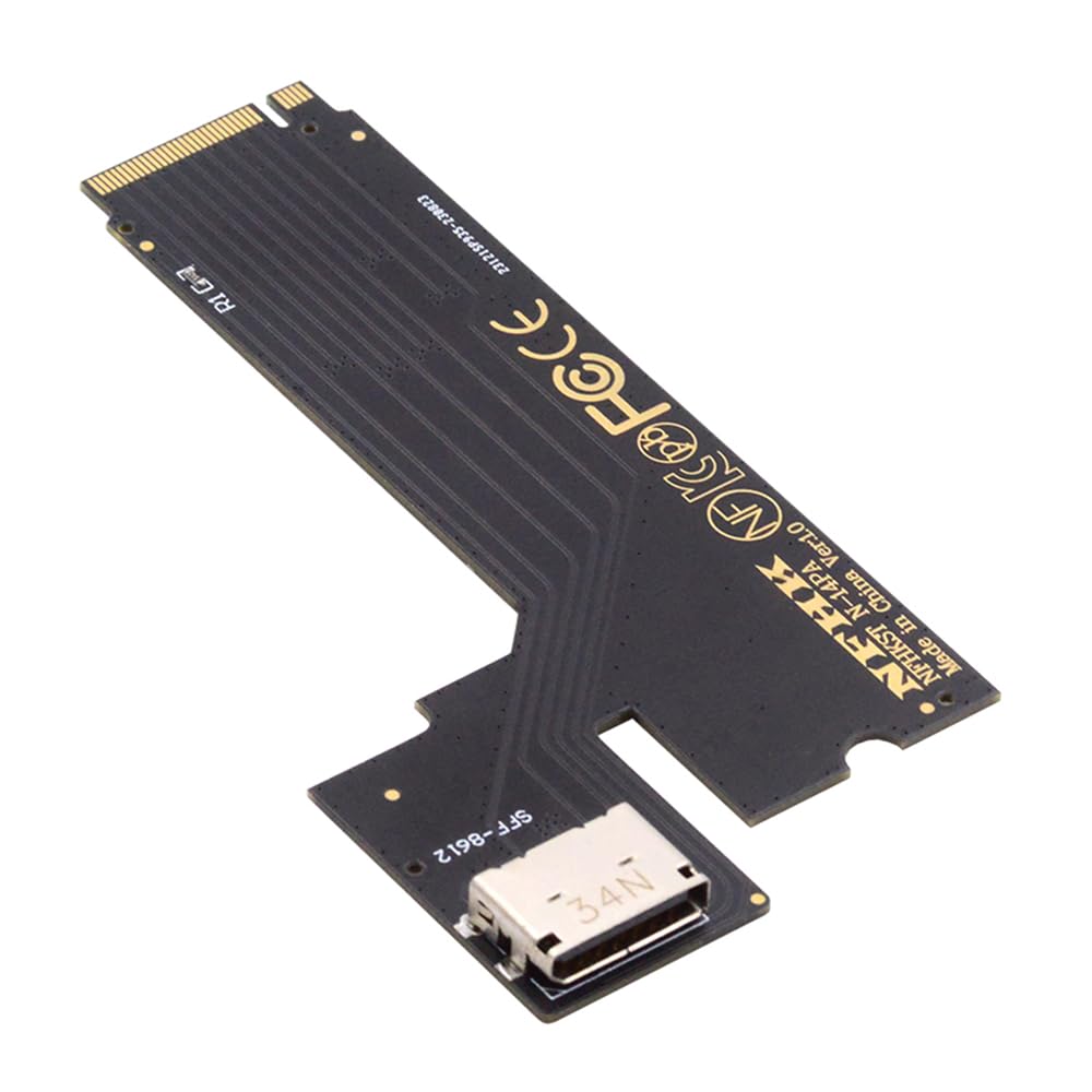 Cablecc M.2 M-Key PCI-E 4.0 to SFF-8612 SFF-8611 Oculink Host Adapter for 2022 2023 ThinkBook 14+ External Graphics Card & SSD