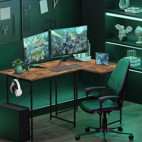 Bureau d'écriture YSSOA pour petits espaces avec support de casque