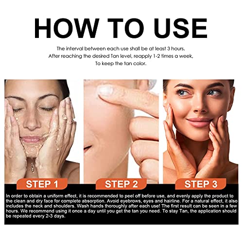 Tanning Gel,Soft Brown Intensive Tanning Luxe Gel,Intense Tanning Luxe Gel,Tanning Accelerator Cream,Natural Carrot Oil Tanning Gel Tan Accelerator For Sunbeds & Outdoor Sun (4Pcs) #TOP2