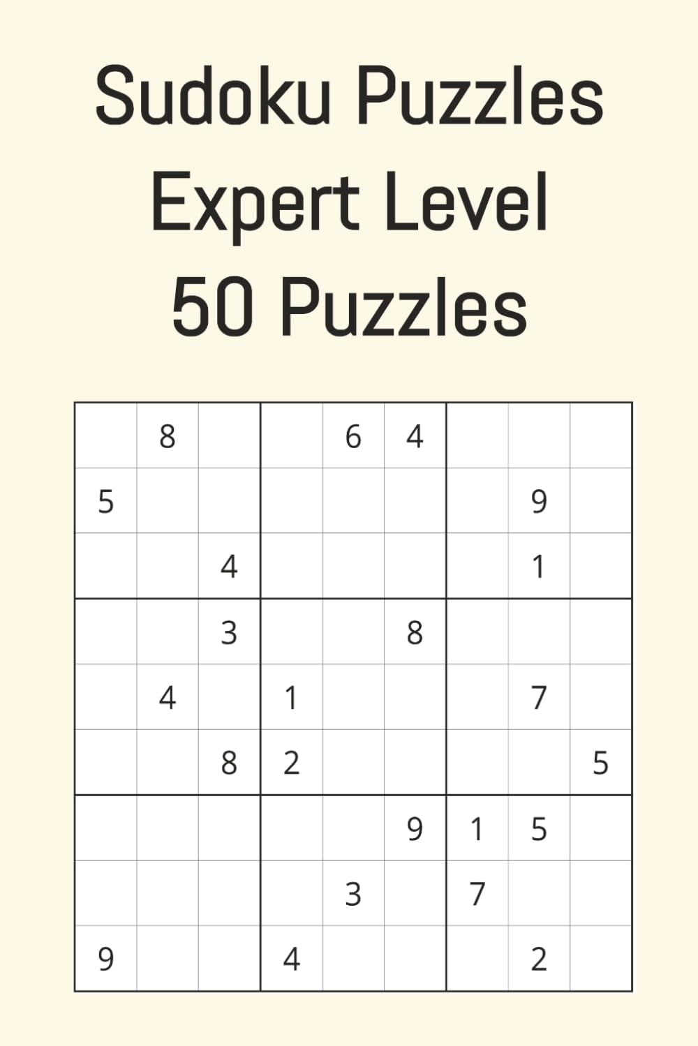sudoku puzzles expert level 50 puzzles