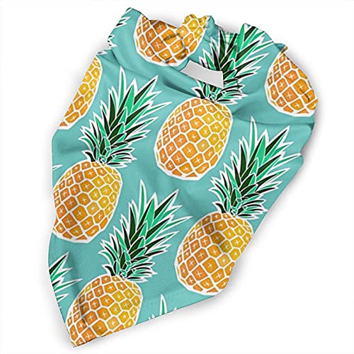 Hawaiian Tropical Pineapple Dog Bandana,Dog Bandanas Triangle Bibs Scarf Accessories For Small Medium Large Dogs Cats Pets Animals #TOP1