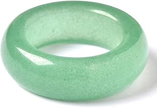 Green Natural Jade Rings Good Luck Jewelry Natural White Jade Ring for Women Men