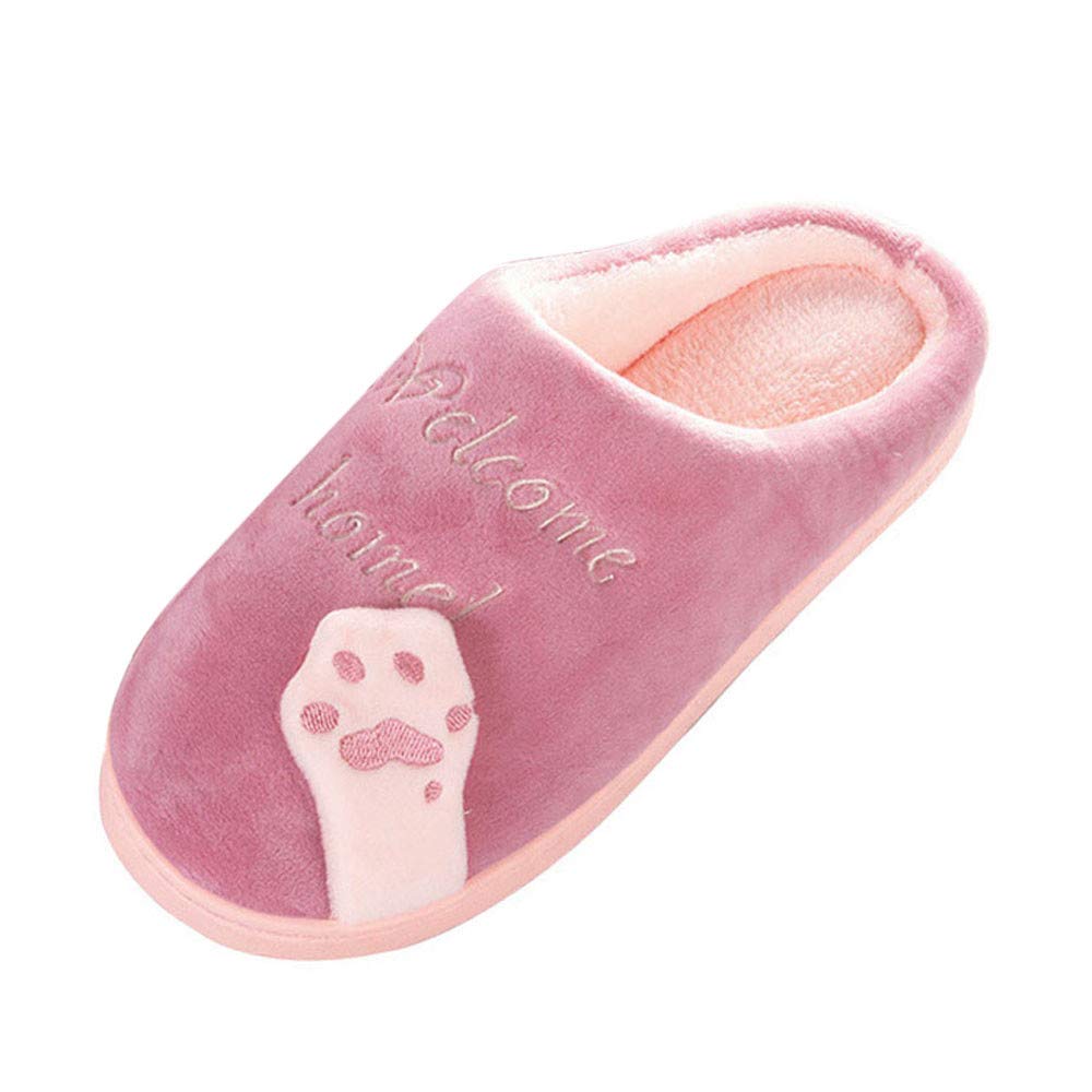 Chaussons Femme Hiver Animaux Mignons Pantoufles Chaud pour Homme Femme Hiver Printemps Confortable Chaud Slippers Chaussures d'intérieur en Peluche Cadeau d'anniversaire Pantoufles pour Couples