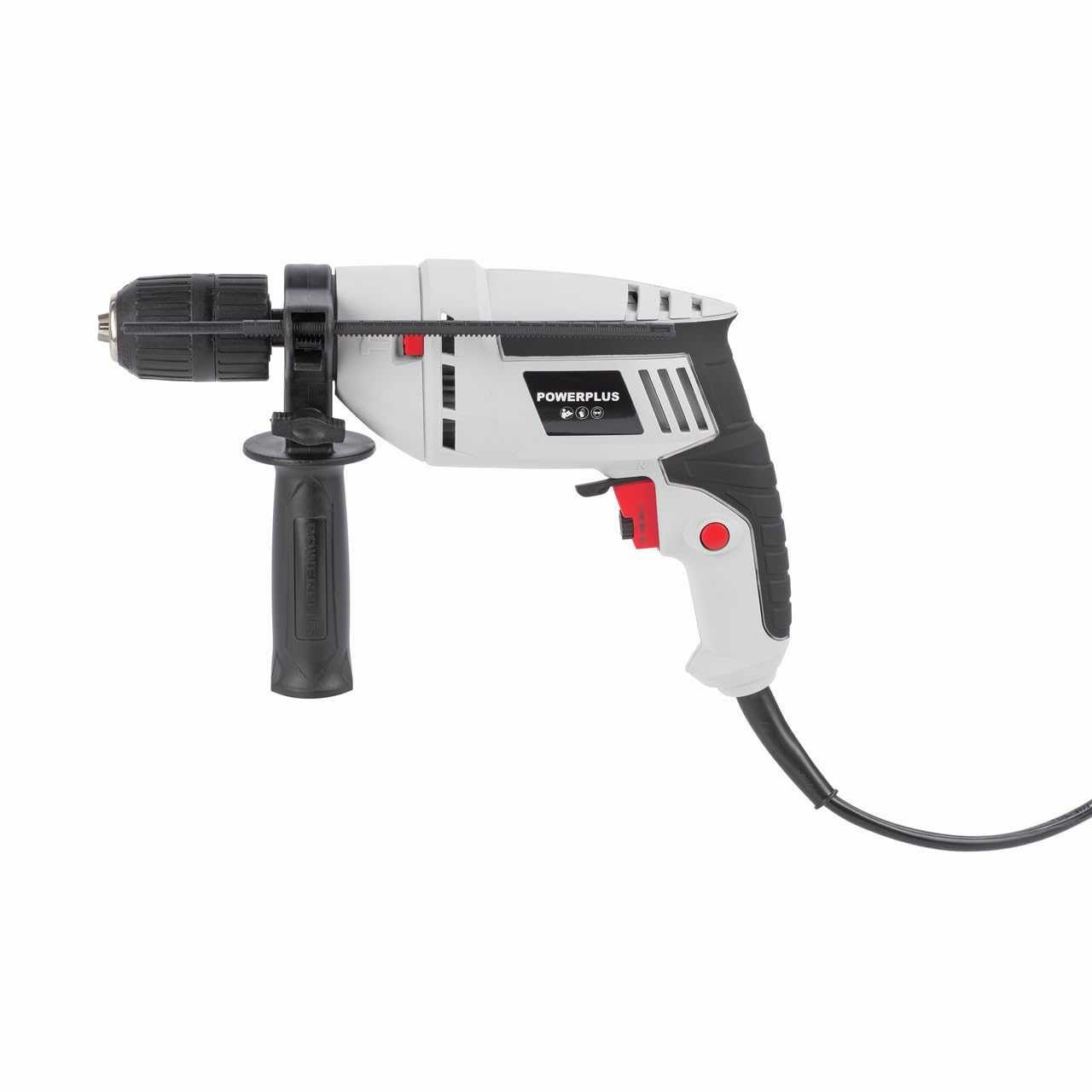 POWER plus Powerplus Elektro-Schlagbohrmaschine POWC10200-2 in 1: (Schlag-) Bohren, 600 W Bohrmaschine, Links-Rechts-Schalter für Schrauben