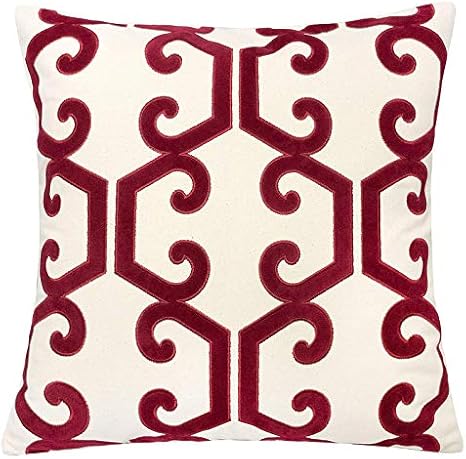 rustic red throw pillows