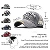 CheChury Distressed Baseball Cap for Mens Vintage Trucker Hat Men Cotton Embroidered Snapback Casual Baseball Cap Unisex (Grey) #1