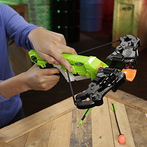 Nerf Zombie Strike Wrathbolt - Defend Against the Zombified Attackers with Your Sniper Crossbow - Load, Aim, and Fire the 2 Included Darts - Arrows Whistle When Fired - Ages 8 and Up, Play Safe