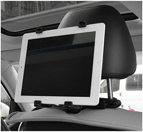 Headrest Mount Car Seat Back Holder with 360 Degree Adjustable Rotating Travel Kit for iPad Air 2, iPad Air, iPad Mini (1, 2, 3), iPad 2/ 3/ 4,Samsung Galaxy, Motorola Xoom and Ohter 7-10.1 Inch Tablets