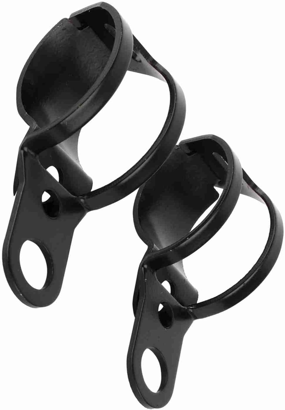 Karlak Motorbike Turn Signal Bracket Motorcycle Turn Signal Mount Bracket Front Fork Relocation Clamps Adjustable 30-43mm Black with Mounting Bolts for Motorcycle Fork Tubes