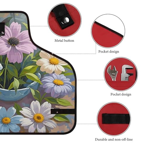 Delantal multicolor para pintura con cierre rápido y bolsillos miniatura 3