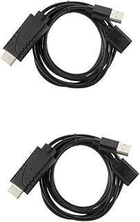 Hemobllo 2Pcs Placa De Carregador De Parede Plana Carregador De Telefone Carregadores Móveis USB Um Carregador Cabo Adaptador De Vídeo USB Para Cabo De Vídeo Para USB Estação De