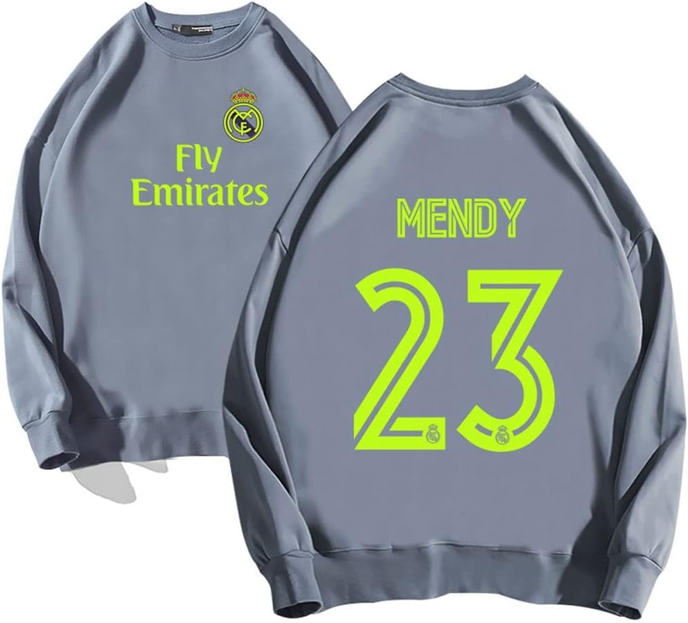[TFMYOERL] メンズ・レディース サッカー スウェット プリント 長袖 レアルマドリード 背番号 23 春 秋 ゆったり フ