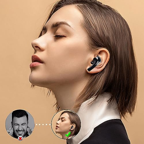 Image of CERRXIAN Earbuds,Red Earbuds with Charging Case LED, High-Fidelity Stereo for iOS /Android,Gaming /Running /Fitness /Work (Black)
