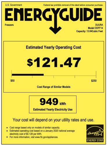 Duura Commercial Mobile Ice Cream Display Chest Freezer Sub Zero Temp Flat Glass Top Frost Free Lid with Wire Baskets, 52 Inch Wide 14 Cubic Feet, White on Fridge.com