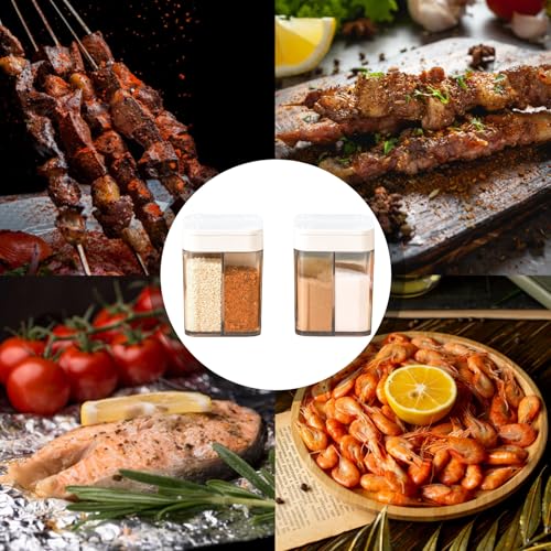 4-in-1 Gewürzstreuer Camping Küche,Zubehör Gadgets,Camping Gewürze Set, Mini Gewürzstreuer zum Grillen, Reisen und Wandern Sowie für den Heimgebrauch