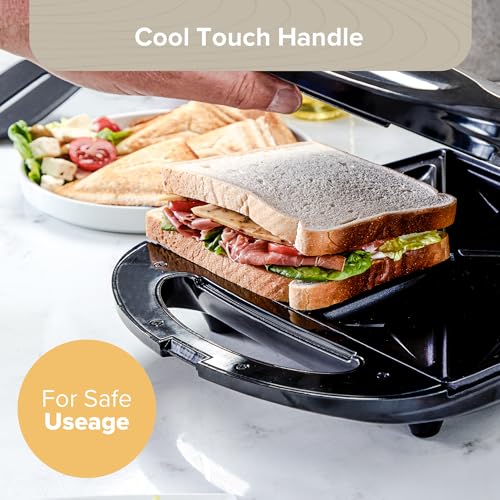 Quest 35990 4 Portion Non-Stick Toastie Maker/Easy to Clean/Student Essentials for University Kitchen - Image 7