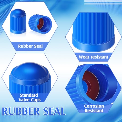 Image of Outus 20 Pack Tyre Valve Dust Caps for Car, Motorbike, Trucks, Bike, Bicycle (Multi Color)