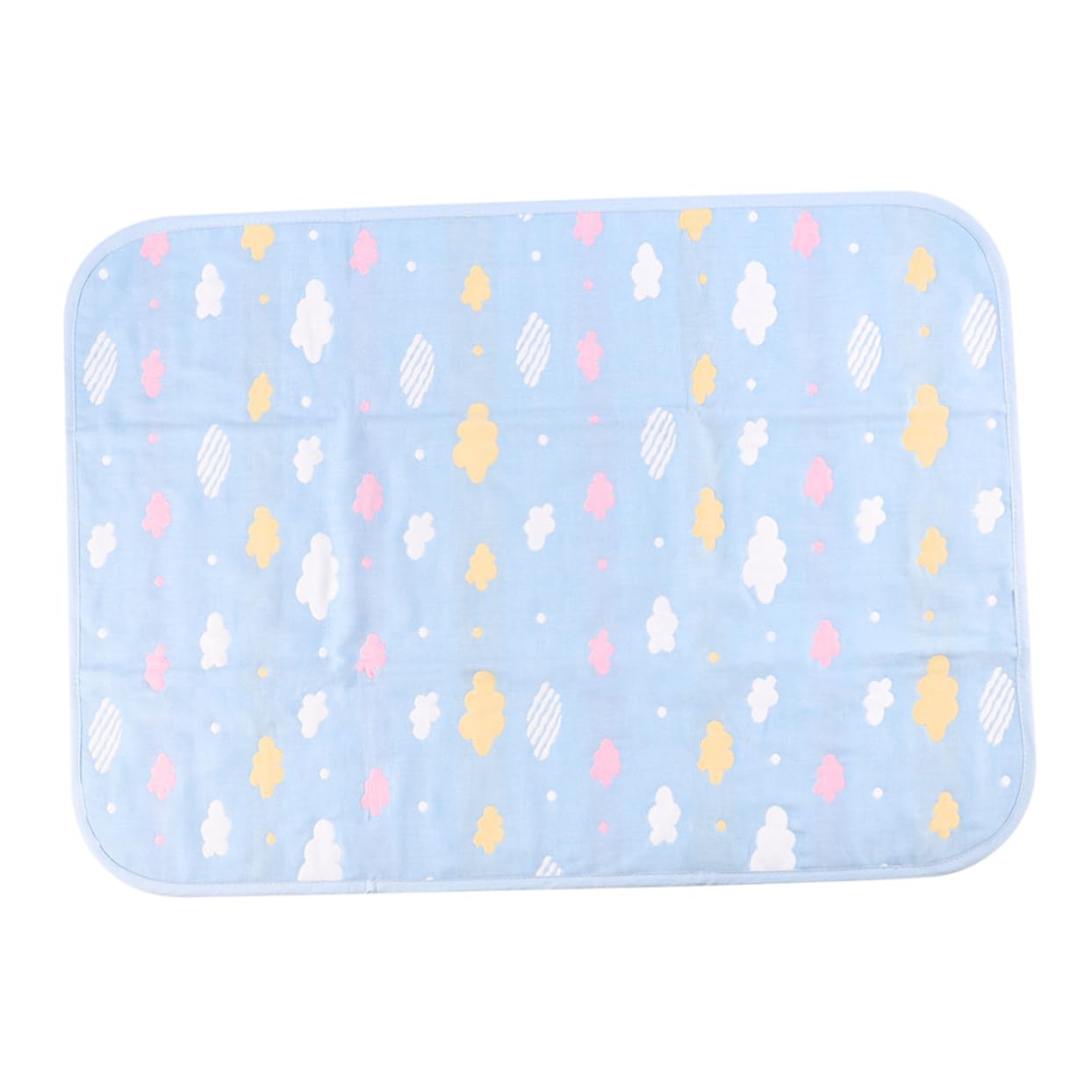 SUPVOX Diaper Changing Mat Washable Crib Mattress with Blue Clouds Pattern Portable Crib Mattress for Easy Clean Leak Protection