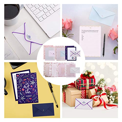 8 Conjuntos Papel Timbrado Envelope Animal Material Escolar Papel De Carta Para Impressão De Flores