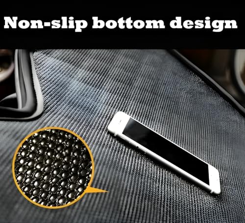 Image of MATRRA Boot Mat Compatible with Volkswagen Vento | Custom Fit Car Trunk /Dicky Mat | Premium Leather | Waterproof, Washable, Anti-Slip | Double Layer Full Coverage Boot Liner | Black-Silver
