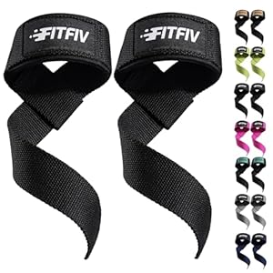 Lifting Straps for Weightlifting, Lifting Wrist Straps for Gym Strength Training, Neoprene-padded Wrist Cushion – Men & Women