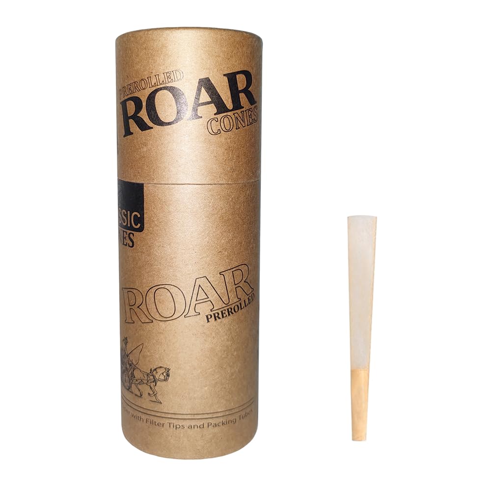 Photo 1 of Cones Classic 1-1/4 Size - 50 Pack - Slow Burning Pre Rolled Cones made of Paper with Tips & Packing Tubes Included, ultra thin cigarette paper