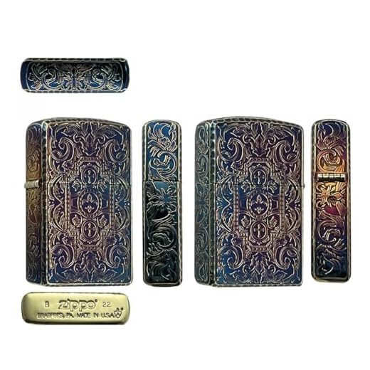 Zippo アーマー 唐草 高級BOX付き 162GI (impact4)