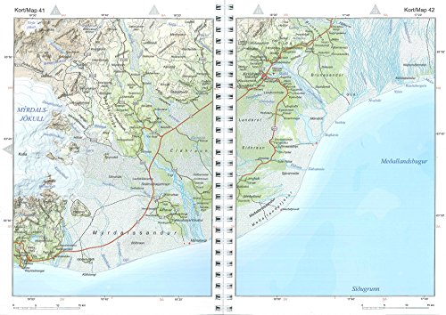 Iceland Road Atlas (map), with Town Plans, 2016