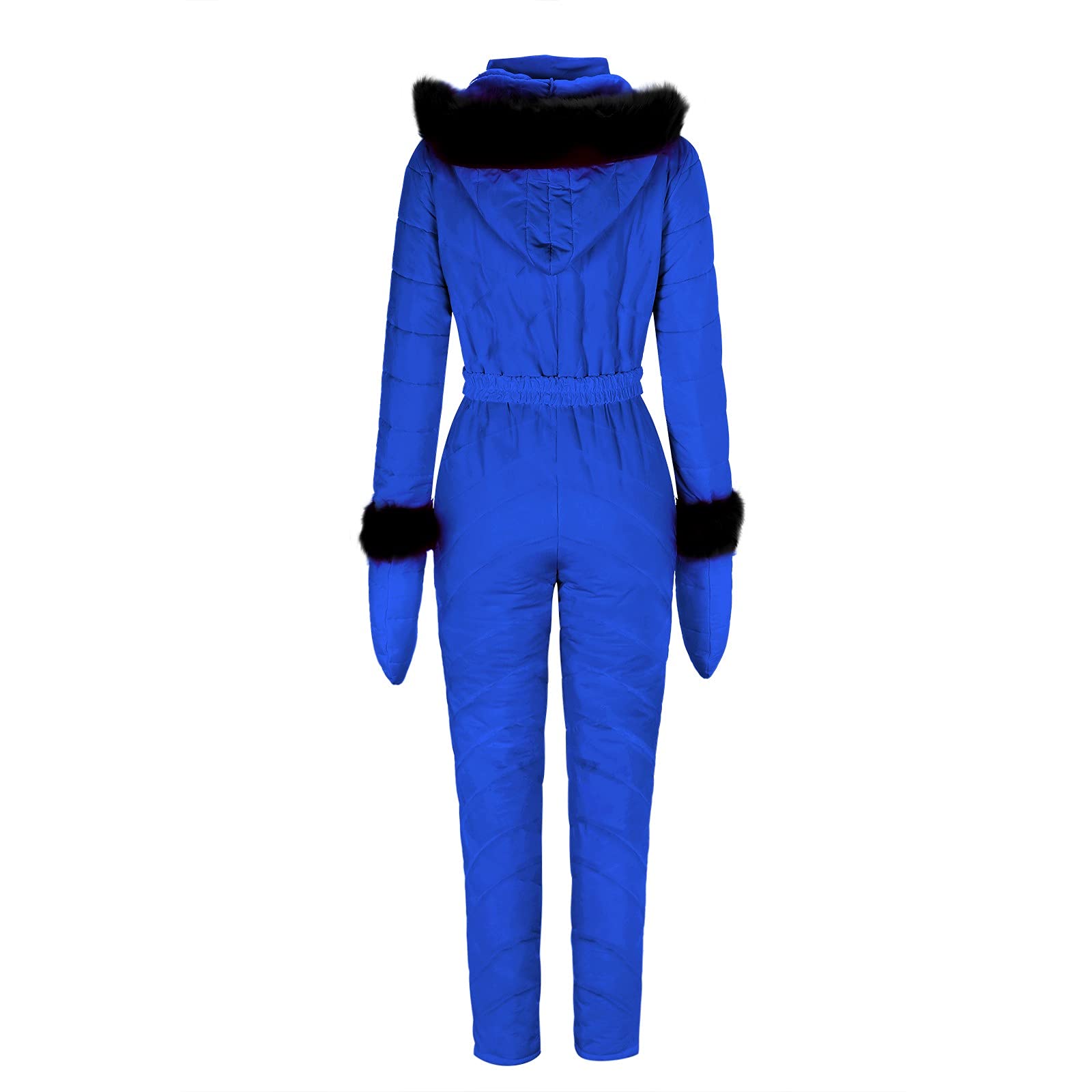 IQYU Tuta da neve da donna, impermeabile, tuta da sci, tuta da sci, tuta da sci, tuta da neve, calda, con cappuccio, giacca da snowboard, giacca termica da neve, tuta da sci