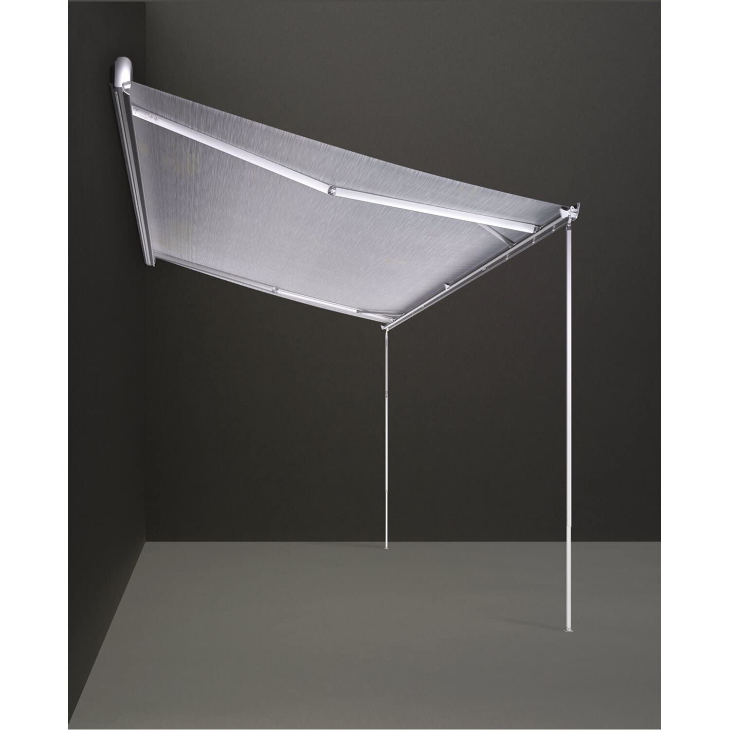 Thule Omnistor 8000 Markise, mit Motor cremeweiß, 550cm, Mystic Grau Auto & Motorrad