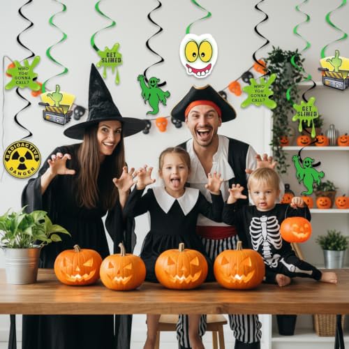 Image of 12pcs Ghostss Hanging Swirl Party Decoration,Party Decoration, Party Swirls,Suitable for Party Decoration Supplies